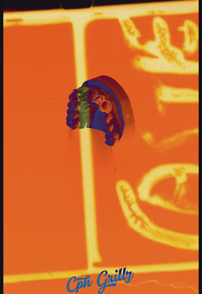 Gold Grillz window